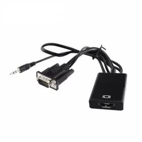   HCT 028-018 VGA - Hdmi konverter tv átalakító adapter aktív + hang