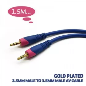   HCT 028-054 3,5 mm jack - 3,5 mm jack dugókkal szerelt kábel 1,5 m