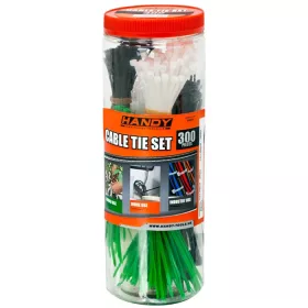   Handy 05431 Kábelkötegelő szett 300 db-os  (vegyes színű)