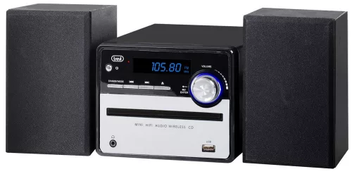 Trevi HCX 10F6 mini hifi rendszer CD/USB/Bluetooth, 20W, távirányítóval, FM rádióval