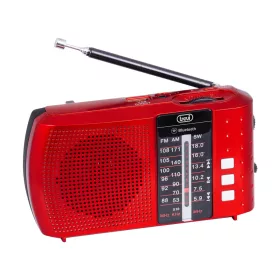   Trevi RA 7F20 Red Hordozható többsávos rádió Bluetooth-tal, USB és SD kártya bemenettel piros