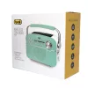 Trevi RA 7F50 BT Hordozható vintage napelemes rádió, Bluetooth-tal, USB és SD kártya bemenettel Tiffany zöld színben 