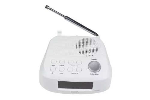 Trevi RC 80D4 DAB White Asztali óra, FM és DAB+ rádióval, ébresztő funkcióval és fejhallgató kimenettel