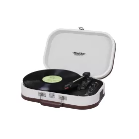   Trevi TT 1020 BT SALLY BEIGE Hordozható retró bakelit lemezjátszó, USB-s zenerögzítéssel, beépített akkuval