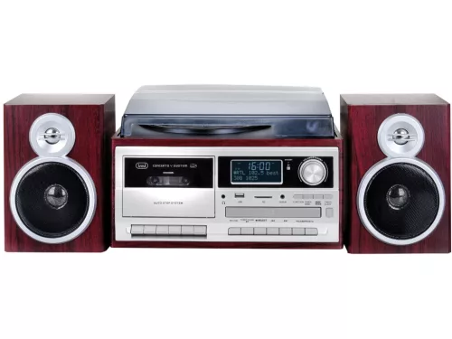 TT 1072 E Trevi Retro bakelit lemezjátszó sötét fa