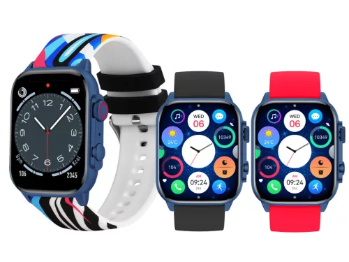 Trevi T-FIT 458 A okosóra 1.95" AMOLED kijelzővel, vezeték nélküli híváskezeléssel, egészségfigyeléssel, 3 szíjjal