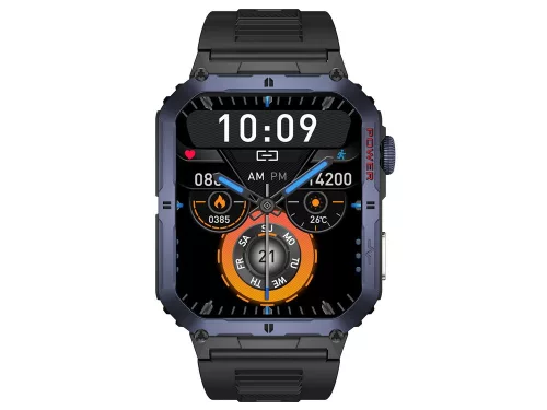 Trevi T-FIT 500 S okosóra AMOLED kijelzővel, IP68 vízállóság, kék szín, Bluetooth hívás funkcióval