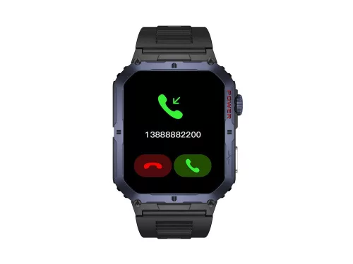 Trevi T-FIT 500 S okosóra AMOLED kijelzővel, IP68 vízállóság, kék szín, Bluetooth hívás funkcióval
