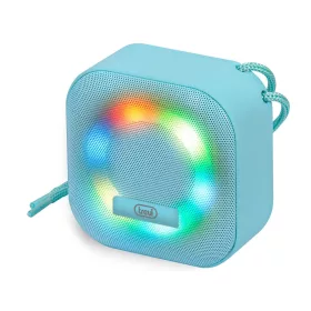   Trevi XR 8A12 vezeték nélküli Bluetooth hangszóró Discolight fénnyel, passzív mélynyomóval, IPX4, türkiz
