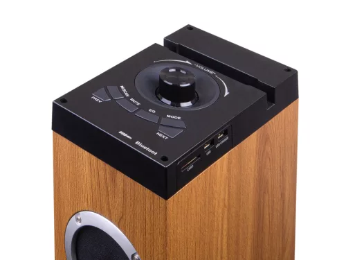 Trevi XT 10A8 BT torony hangszóró Bluetooth, USB/SD lejátszóval, fa burkolattal, 60W erősítővel