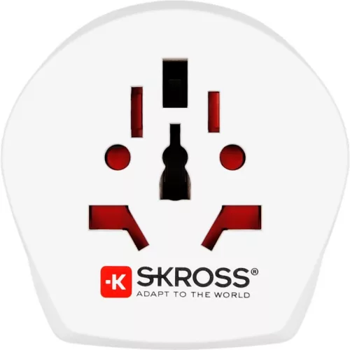Skross 1.500211 World to Europe - csatlakozó átalakító európába utazóknak, fehér