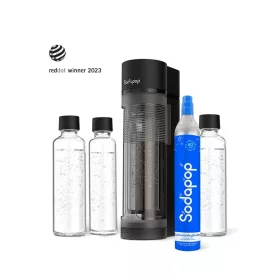   Sodapop Logan 3 fekete + 3 Üveg palack (2x850ml és 1x 600ml) + 1 CO2 patron (10026030)