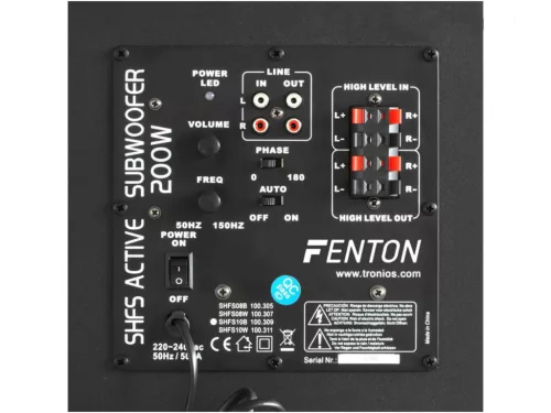 Fenton SHFS08 szobai AKTÍV mélyláda 200W