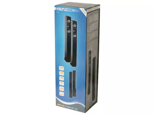 Fenton SHFT52B 3 utas szobai hifi torony hangfal szett 2x250/500W (SUB: 1x16 cm + MID: 2x7,5 cm)