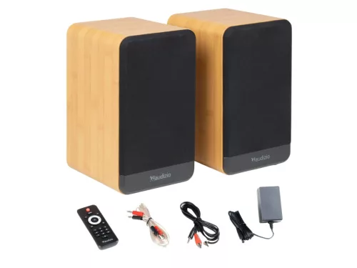 Audizio BS10 polchangfalpár- Aktív hangfalpár, 80W - Bambusz