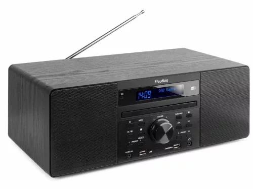 Audizio Prato FM rádió, 60W (CD + USB + Bluetooth + FM) - fekete