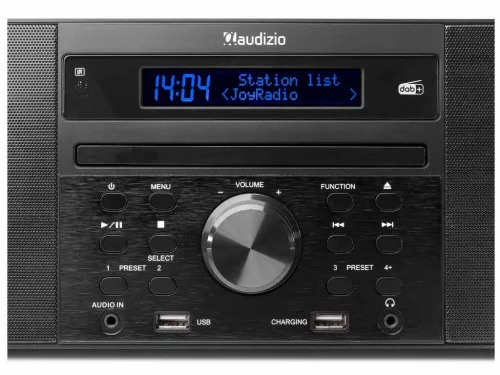 Audizio Prato FM rádió, 60W (CD + USB + Bluetooth + FM) - fekete