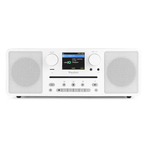 Audizio Naples FM rádió, 60W (CD + USB + Bluetooth + FM + Internet) - fehér
