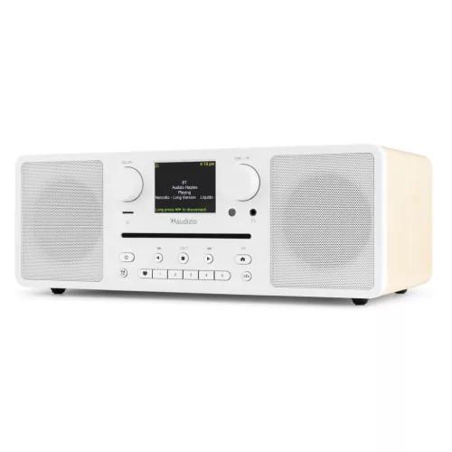 Audizio Naples FM rádió, 60W (CD + USB + Bluetooth + FM + Internet) - fehér