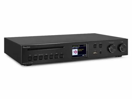 Audizio Brescia Internetrádió + beépített erősítő 240W, DAB+, FM, CD, USB, Bluetooth - fekete