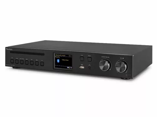 Audizio Brescia Internetrádió + beépített erősítő 240W, DAB+, FM, CD, USB, Bluetooth - fekete