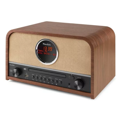 Audizio Salerno DAB + rádió és CD lejátszó - barna
