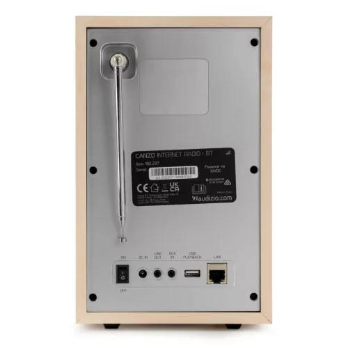 Audizio Canzo internetrádió DAB+, FM, CD, USB, Bluetooth - világosbarna