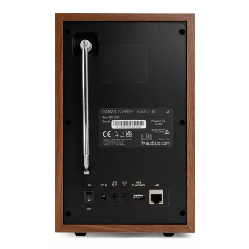 Audizio Canzo internetrádió DAB+, FM, CD, USB, Bluetooth - sötétbarna