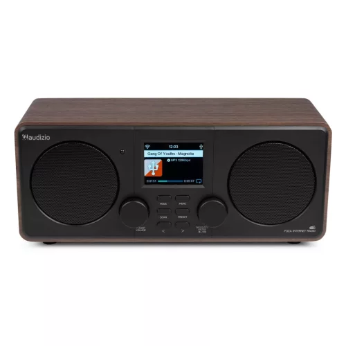 Audizio Foza DAB+ sztereó internetrádió - barna