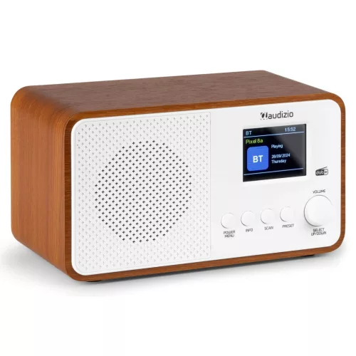 Audizio Avio FM / DAB+ rádió 30W, USB, Bluetooth - fehér