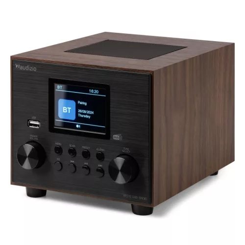 Audizio Vieste FM / DAB+ rádió 60W, USB, Bluetooth - fa mintázat