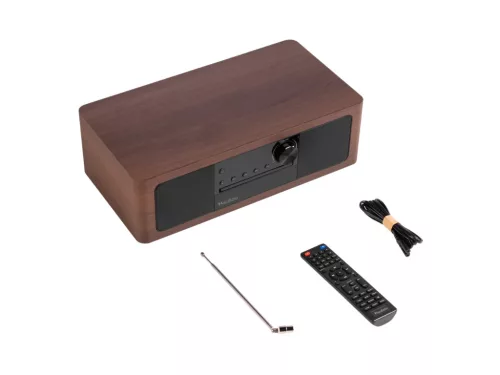Audizio Lunata prémium DAB rádió, fa, fekete