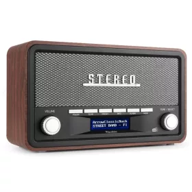 Audizio Foggia Retro rádió FM, DAB+, Bluetooth - szürke
