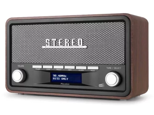 Audizio Foggia Retro rádió FM, DAB+, Bluetooth - szürke