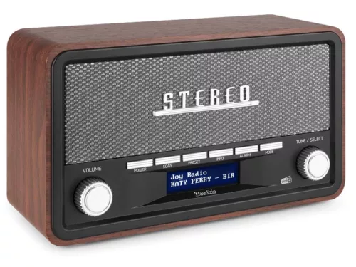 Audizio Foggia Retro rádió FM, DAB+, Bluetooth - szürke