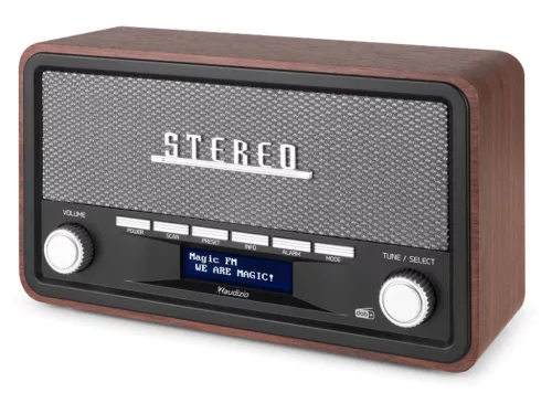 Audizio Foggia Retro rádió FM, DAB+, Bluetooth - szürke