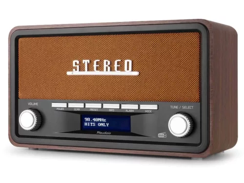 Audizio Foggia Retro rádió FM, DAB+, Bluetooth - réz