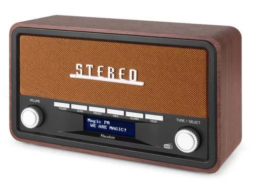 Audizio Foggia Retro rádió FM, DAB+, Bluetooth - réz