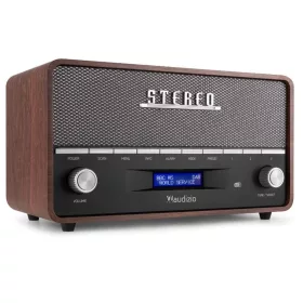  Audizio Corno retro rádió, DAB+, FM, AUX, Bluetooth - szürke