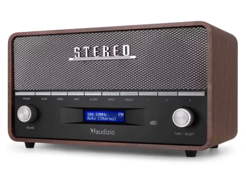 Audizio Corno retro rádió, DAB+, FM, AUX, Bluetooth - szürke