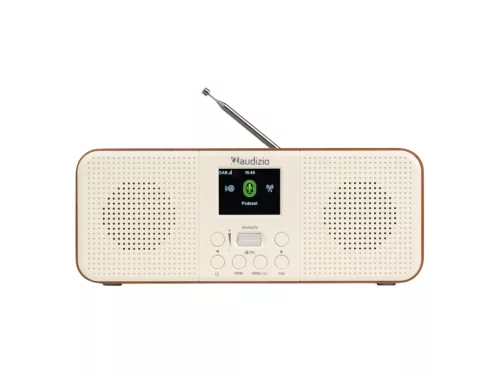 Audizio Bucine WiFi internetrádió - FM és DAB rádió, fa, krém színű