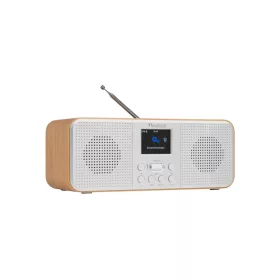   Audizio Bucine WIFI internetrádió-FM és DAB rádió, fa, ezüst