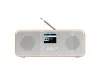 Audizio Bucine WIFI internetrádió-FM és DAB rádió, fa, ezüst