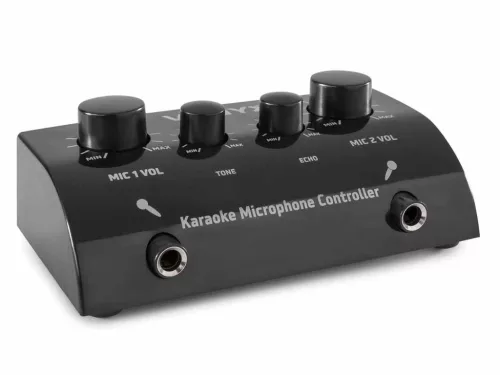 Vonyx AV430 karaoke keverő, fekete + VISSZHANG EFFEKT + 2 db Mikrofon