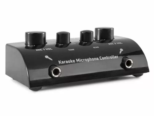 Vonyx AV430 karaoke keverő, fekete + VISSZHANG EFFEKT + 2 db Mikrofon
