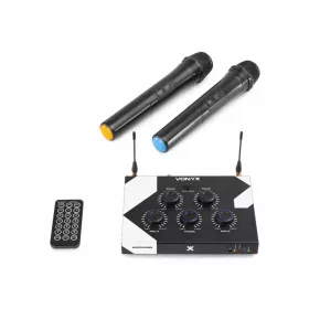   Vonyx AV510 karaoke keverő, fekete + VISSZHANG EFFEKT + 2 db Mikrofon