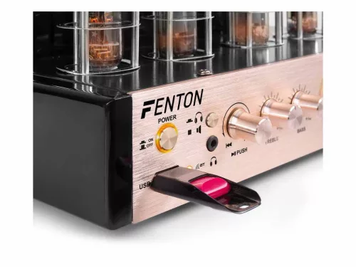 Fenton TA60 - HIBRID CSÖVES Retro erősítő Mp3/BT/USB lejátszással (2x25W)
