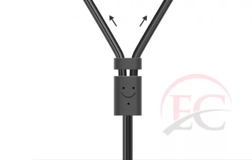 Ugreen 10512 2x RCA kábel aljzat 3.5 mm 3 m, fekete