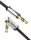 Ugreen 10599 3,5 mm jack - 3,5 mm jack dugókkal szerelt kábel 2 m