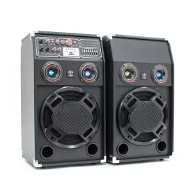   ReVoLuTioN DPX-10-LED 2x600W (10") aktív karaoke hangfal (MP3 + Bluetooth)